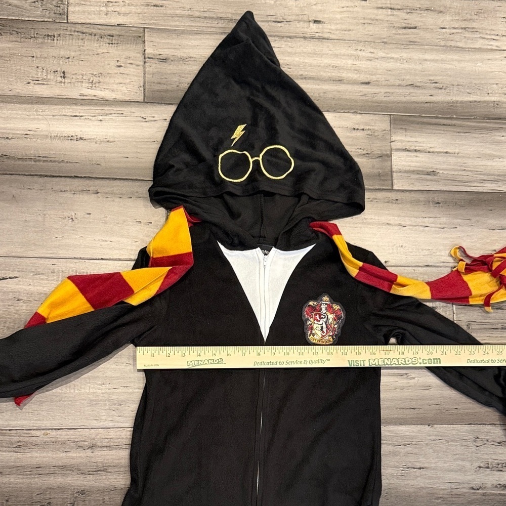 NWOT Harry Potter Black Hooded Onesie with Red Accents - Picture 6 of 15